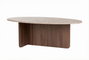Nordure Mesa de café Orba - Travertino, Venezia Walnut
